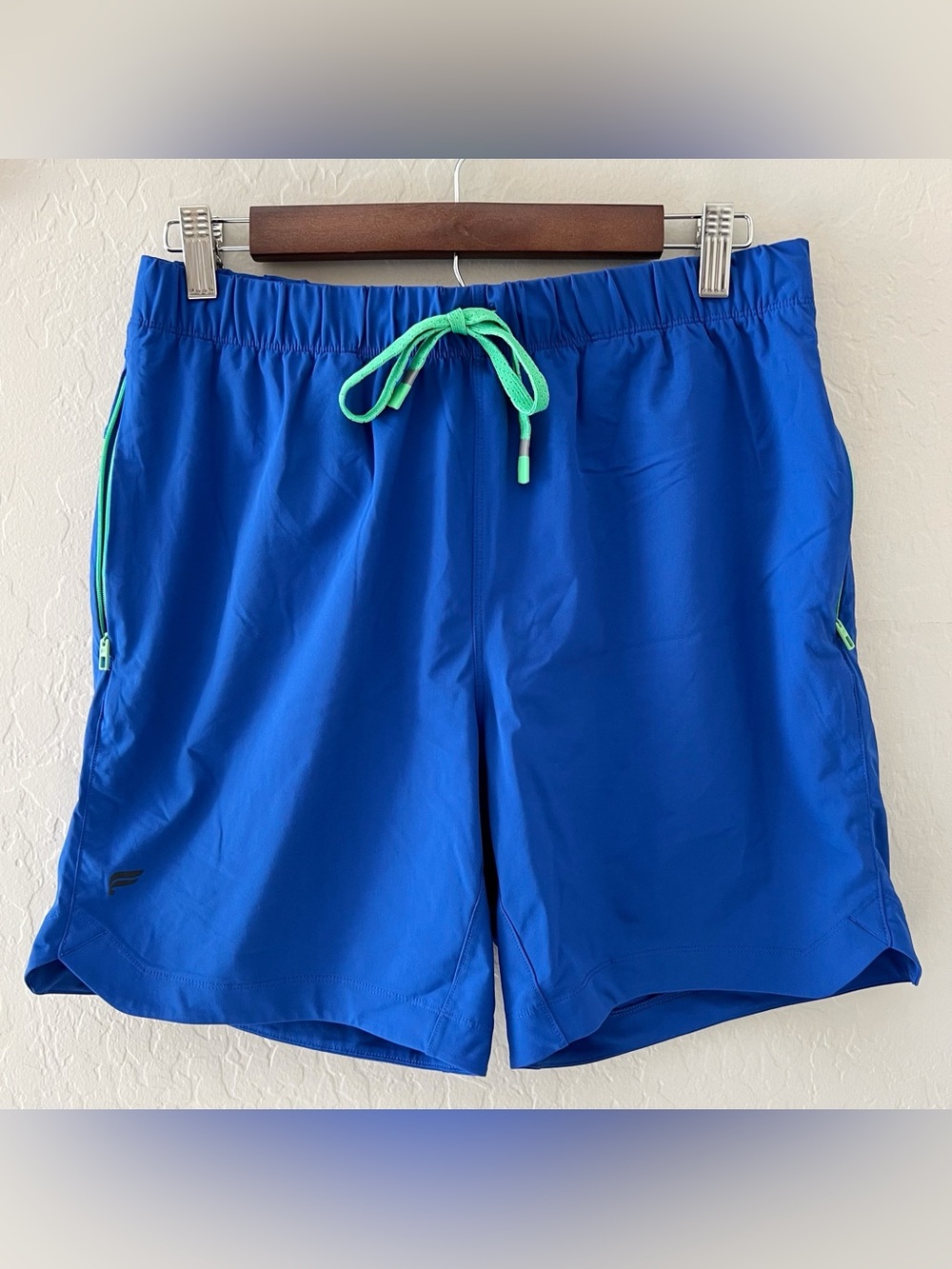 Fabletics Blue & Green Athletic Shorts